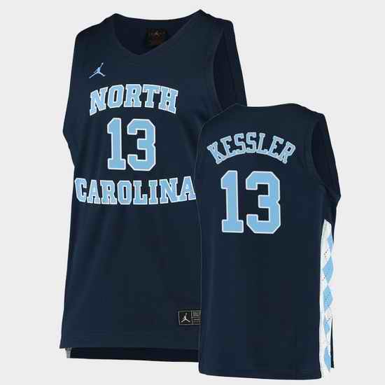 Men North Carolina Tar Heels Walker Kessler Alternate Navy College Basketball Jersey